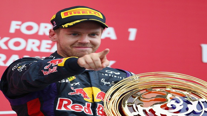 Sebastian Vettel completes hat-trick of wins in Indian Grand Prix