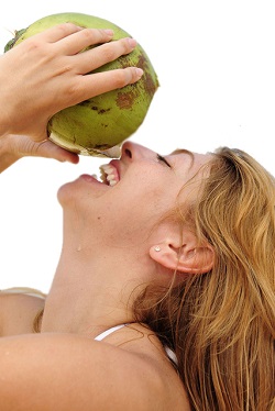 Drink coconut water for glowing skin