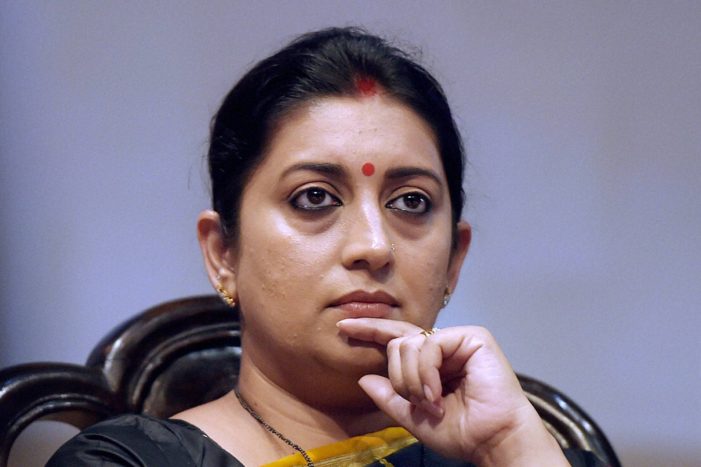 Irani takes new charge: “New role shows PM’s faith”