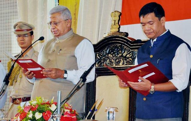 Pema Khandu sworn in as Arunachal Chief Minister